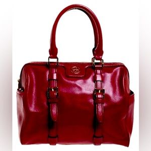 Tory Burch Red satchel in patent leather